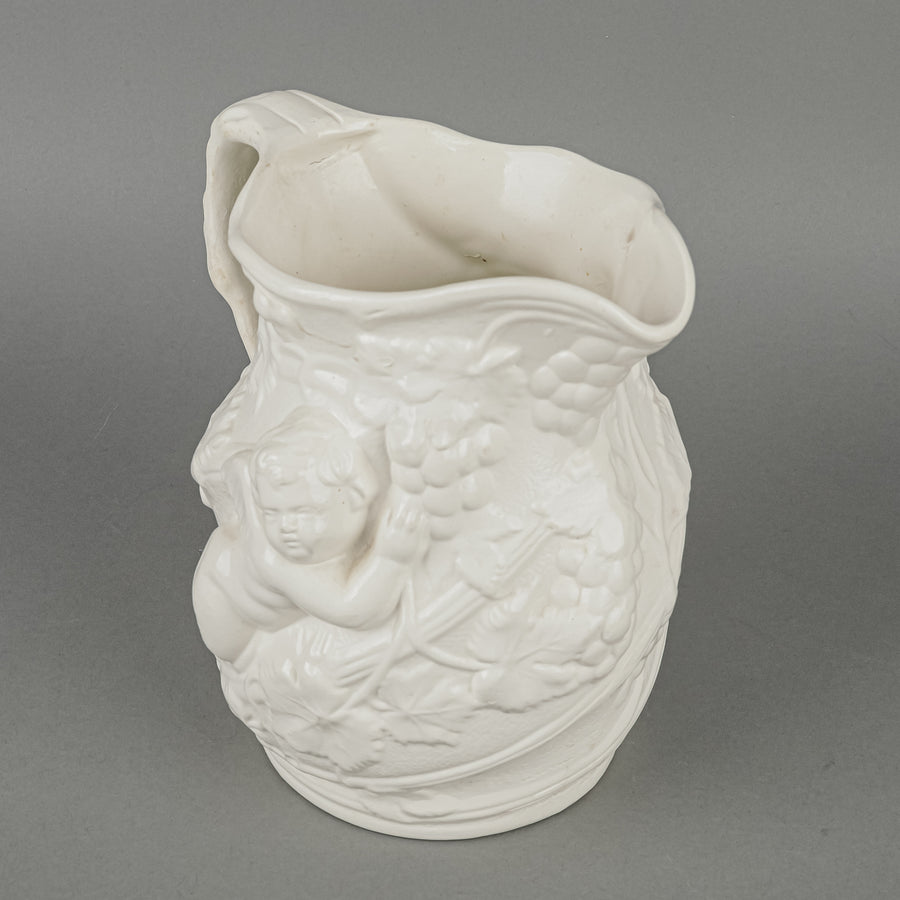 MINTON Staffordshire Salt Glaze Cherub Jug