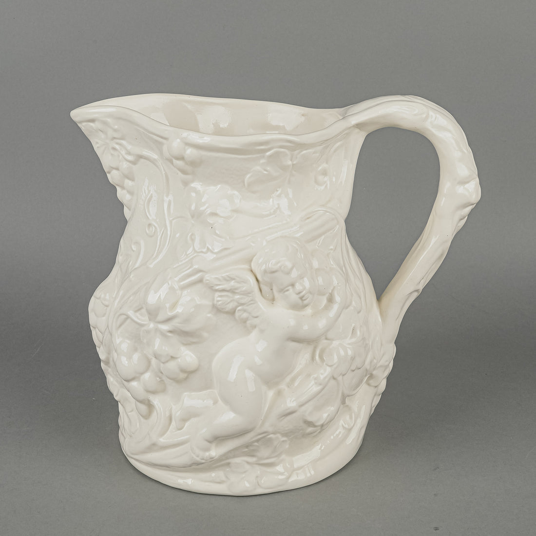 MINTON Staffordshire Salt Glaze Cherub Jug