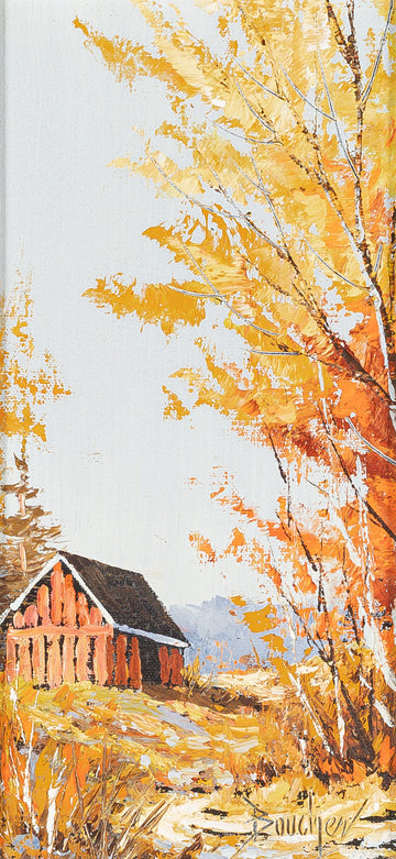 Louis Pierre Boucher (Canadian 1942) Autum Landscape With Barn
