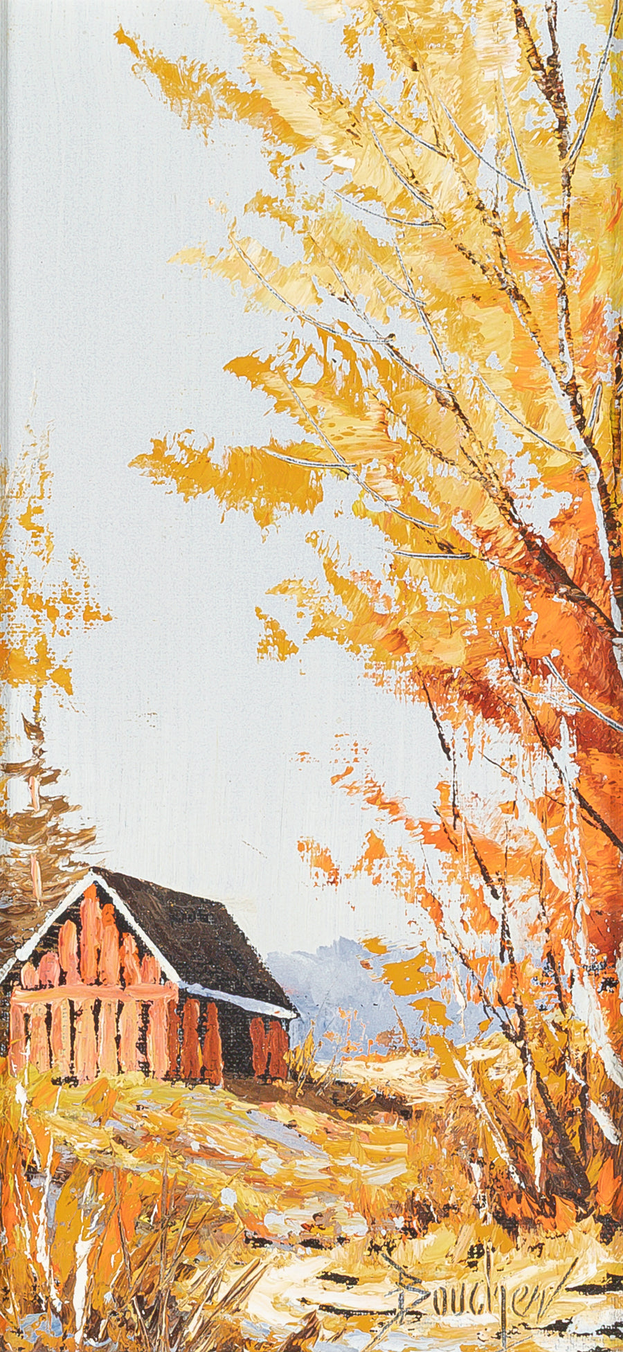 Louis Pierre Boucher (Canadian 1942) Autum Landscape With Barn