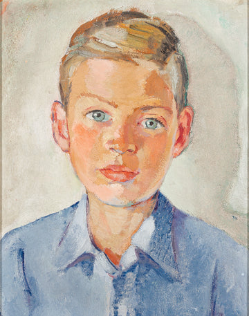 Emme Frankenberg (Canadian 20thC) Portrait Of Son