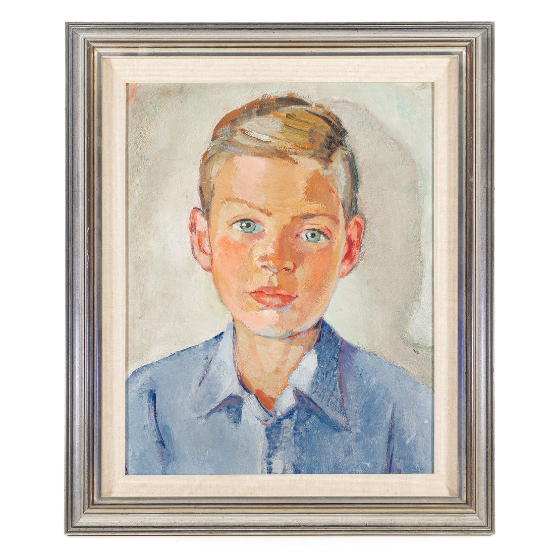 Emme Frankenberg (Canadian 20thC) Portrait Of Son