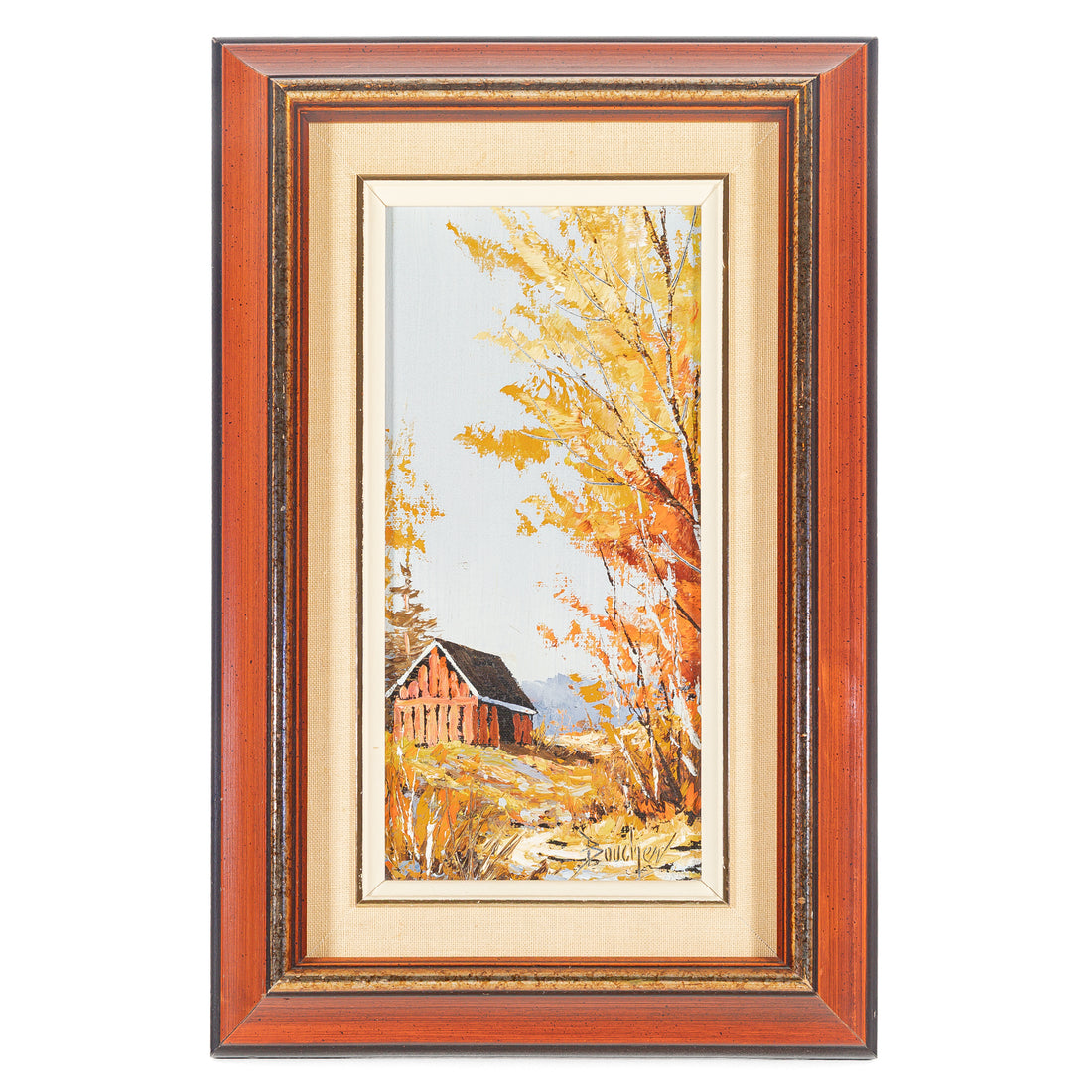 Louis Pierre Boucher (Canadian 1942) Autum Landscape With Barn