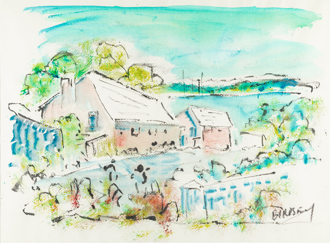 Alfred Birdsey (Bermuda 1912-1996) Houses On The Harbour
