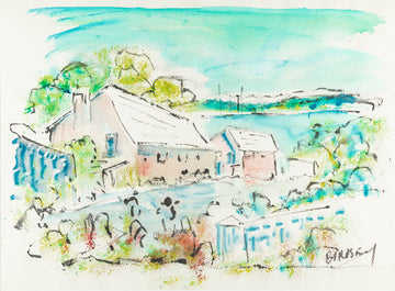 Alfred Birdsey (Bermuda 1912-1996) Houses On The Harbour