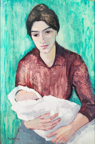 Emme Frankenberg (Canadian 20th C) Mother And Baby