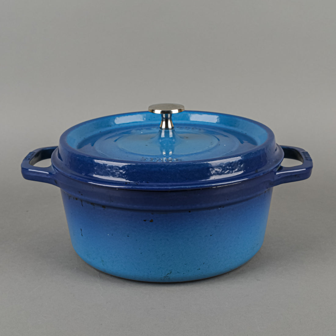 STAUB Enamel Cast Iron Cocotte 24cm Blue