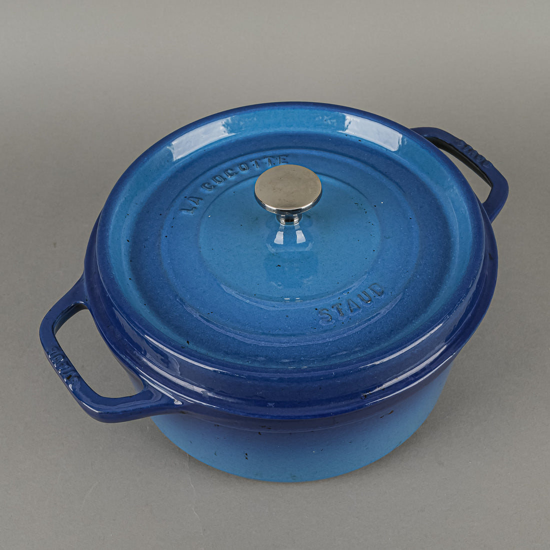 STAUB Enamel Cast Iron Cocotte 24cm Blue