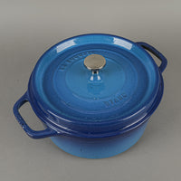 STAUB Enamel Cast Iron Cocotte 24cm Blue
