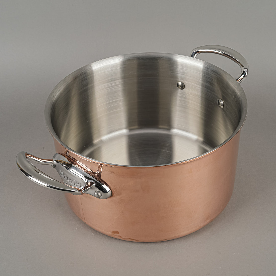 MAUVIEL Copper Open Stock Pot 24cm - No Lid