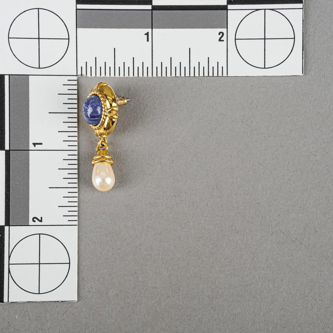 MONET Gold-Tone Blue Cabochon Faux-Stones And Pearls Set