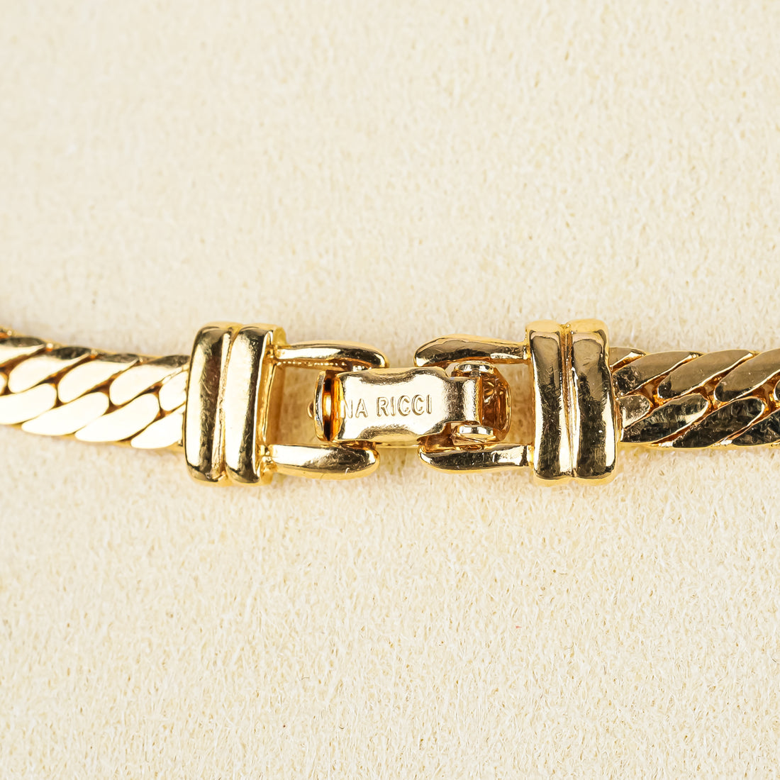 NINA RICCI Gold-Tone Marquise Cubic Zirconia Collar Necklace