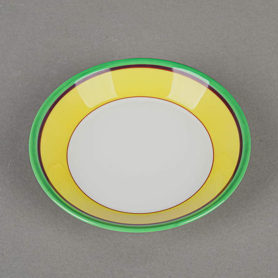 ◇Richard Ginori　colombiadi1992 コロンブス地図　皿 RICHARD GINORI Florence Yellow Band Cup & Saucers Set Of 4