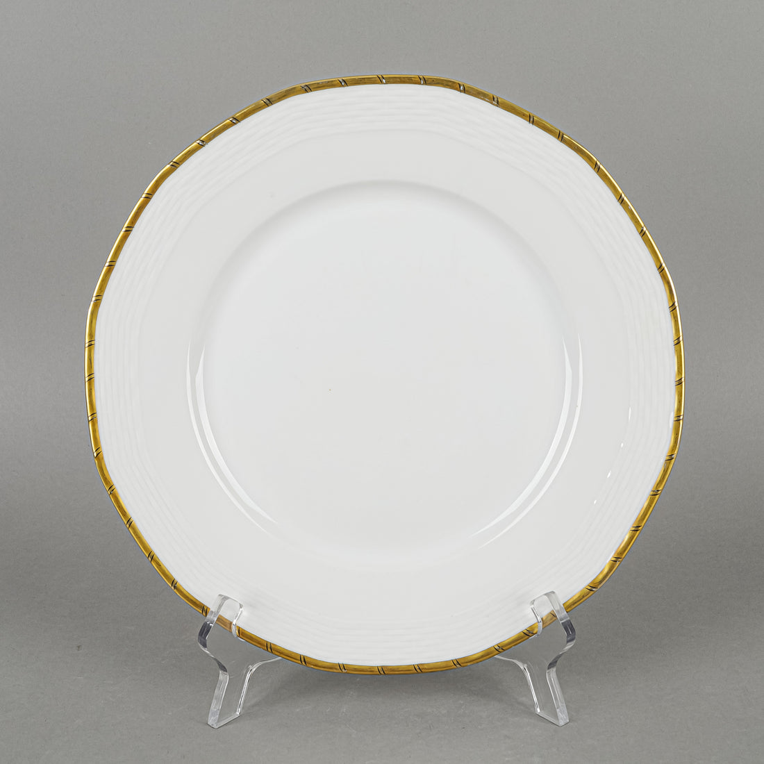HUTSCHENREUTHER C9524 Basketweave Gold Dinner Plates Set/6