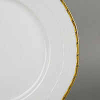HUTSCHENREUTHER C9524 Basketweave Gold Dinner Plates Set/6