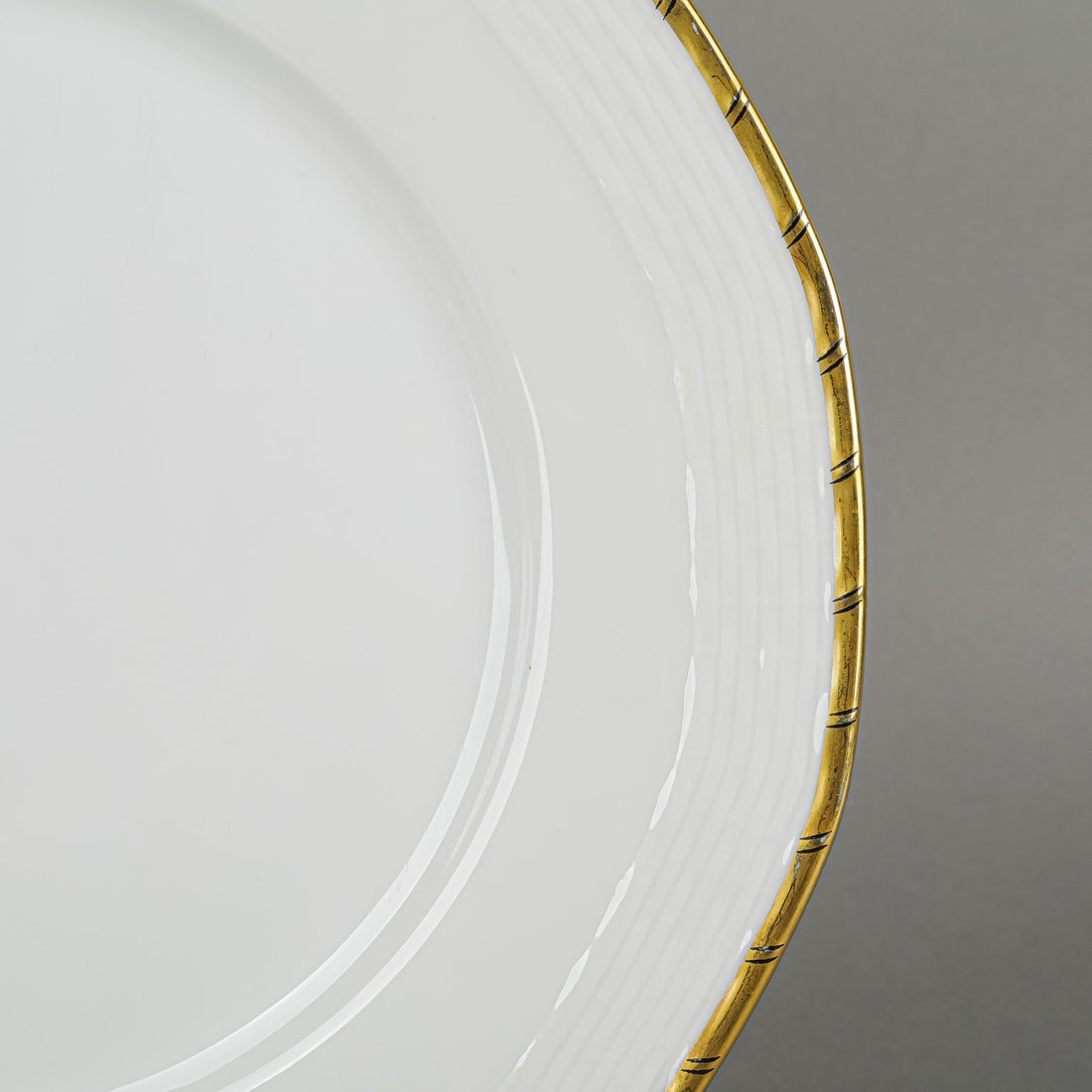 HUTSCHENREUTHER C9524 Basketweave Gold Dinner Plates Set Of 6