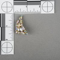 SHERMAN Clips Gold-Tone Aurora Borealis Earrings