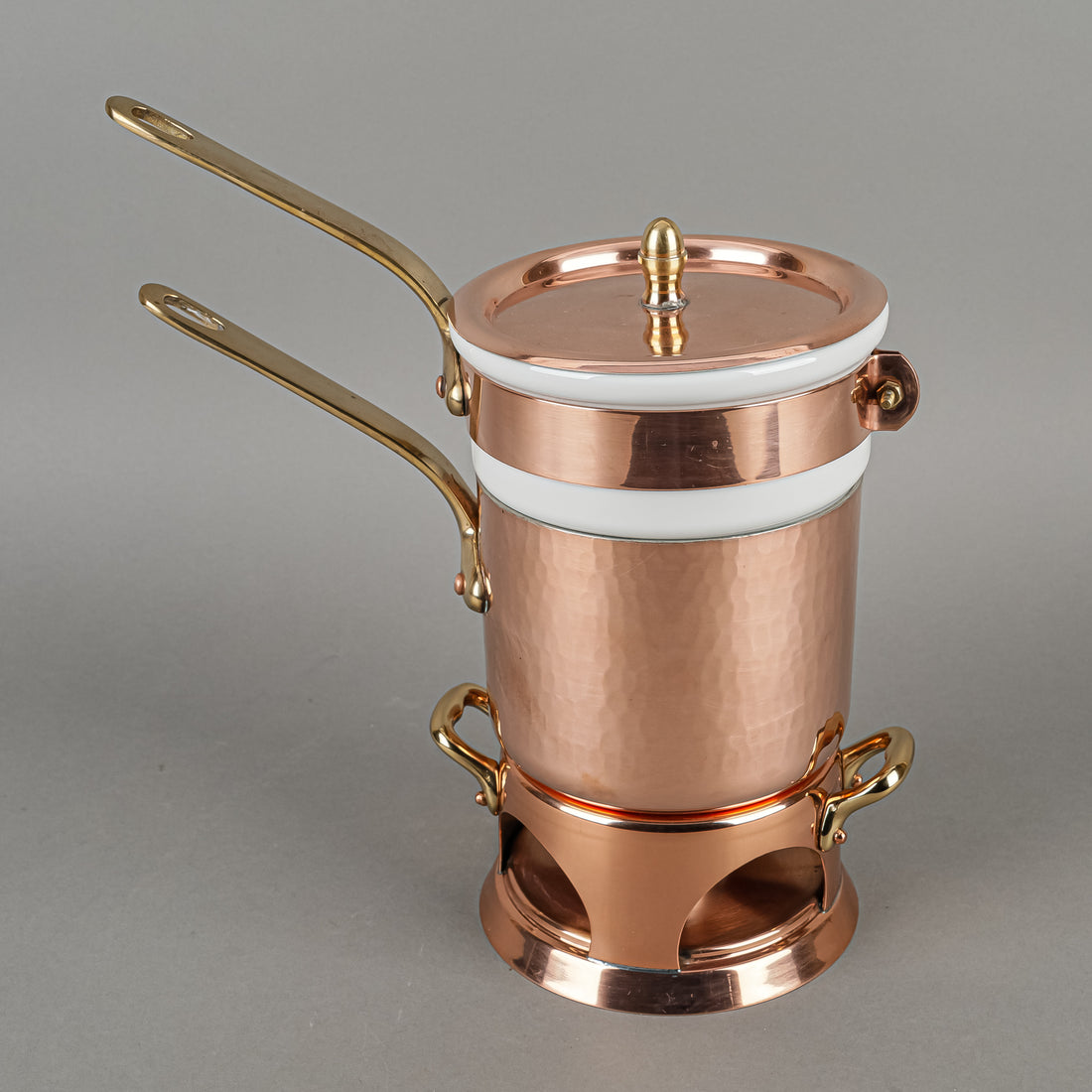 APILCO Ceramic French Copper Bain Marie With Stand