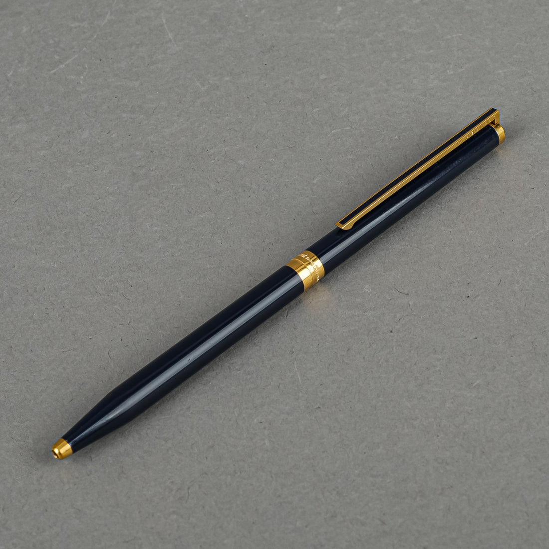 S.T. DUPONT Blue Gold Retractable Ballpoint Pen