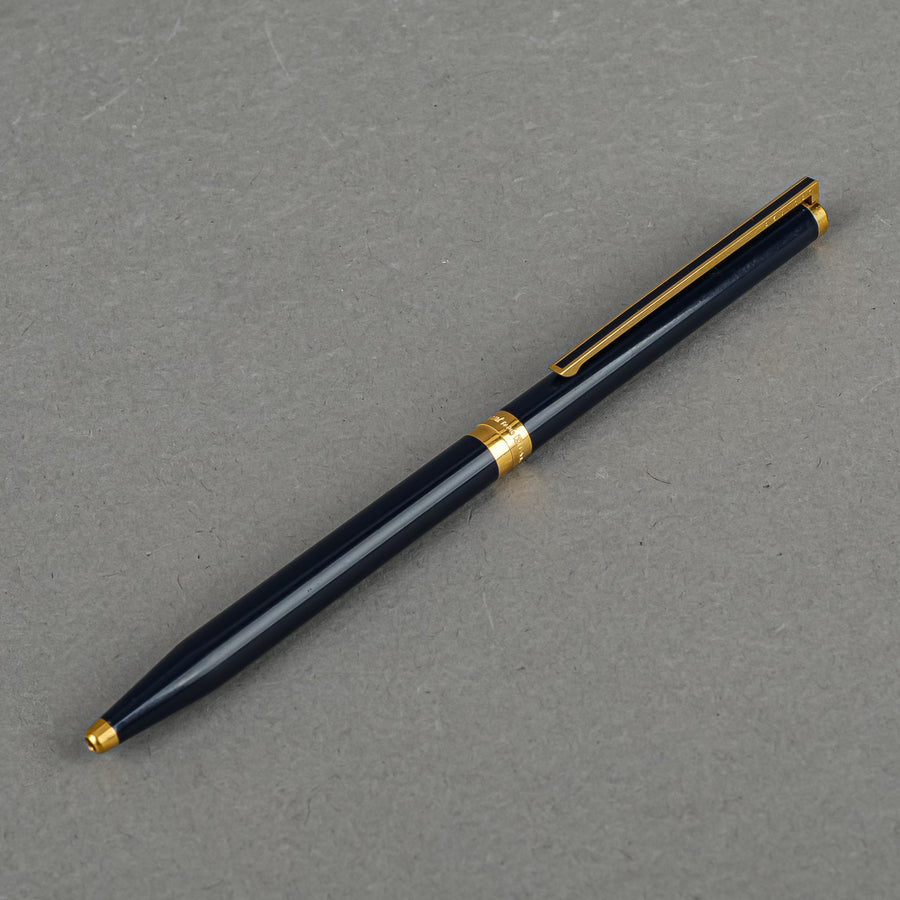 S.T. DUPONT Blue Gold Retractable Ballpoint Pen