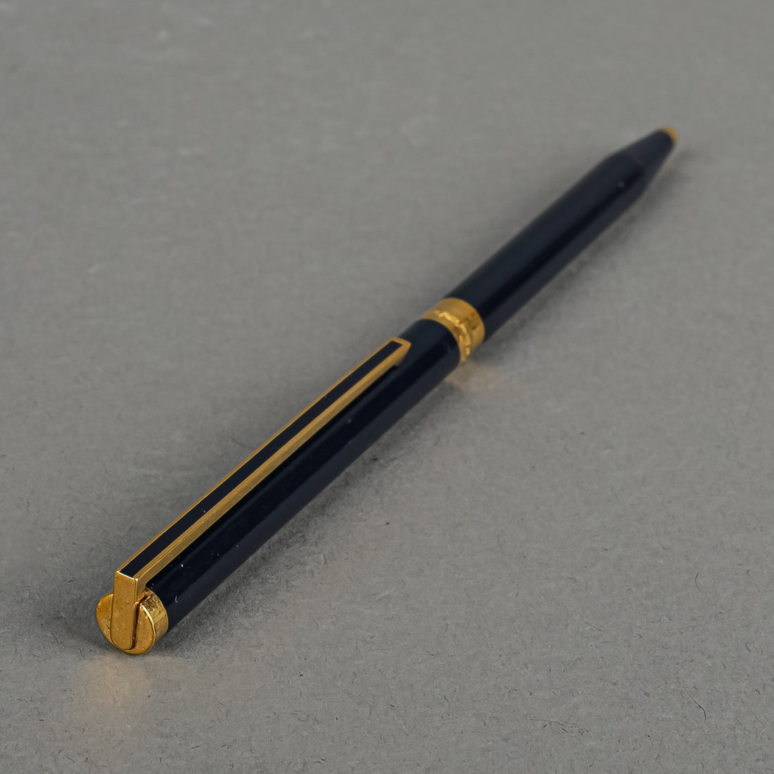 S.T. DUPONT Blue Gold Retractable Ballpoint Pen