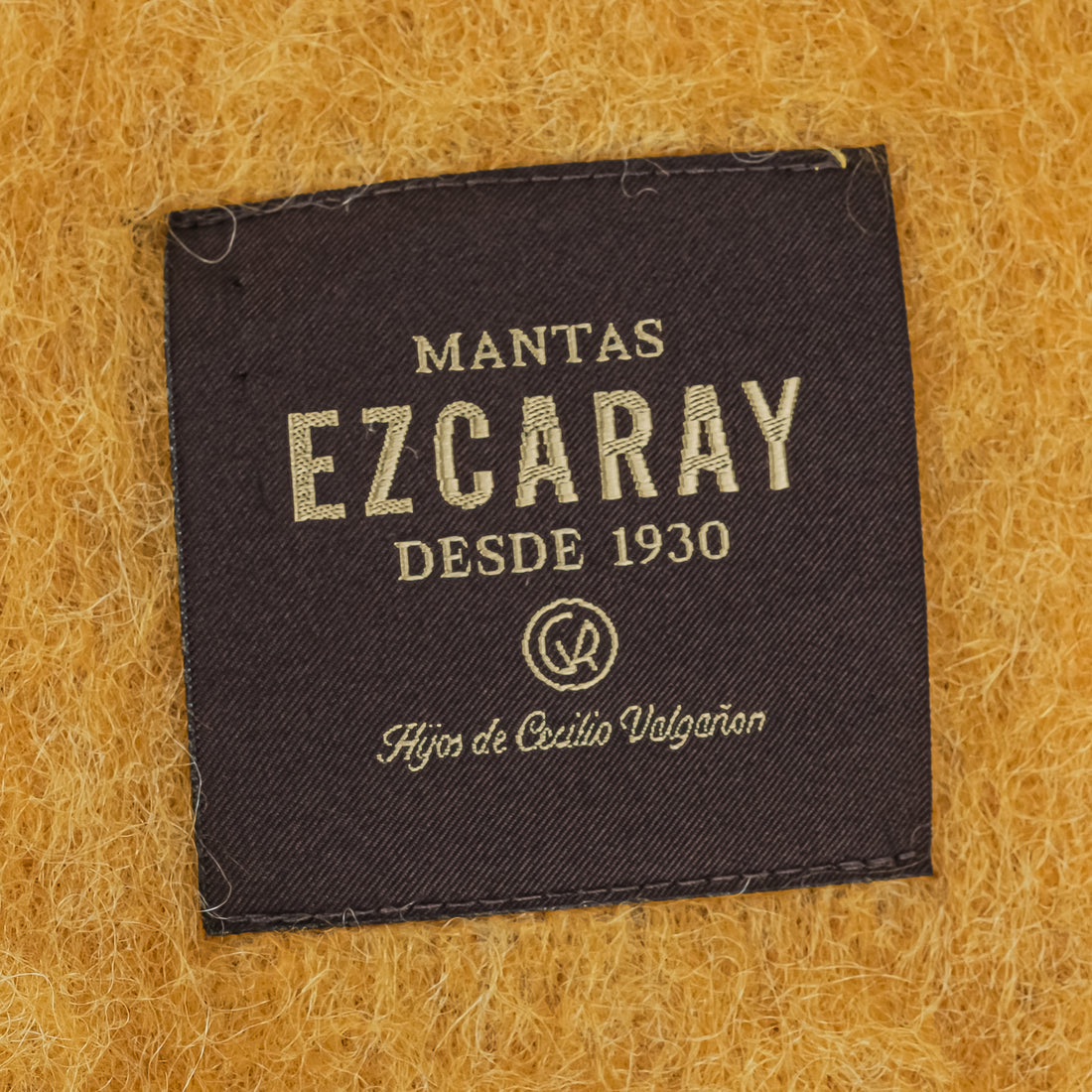 EZCARAY Mohair Wool Blanket - Yellow