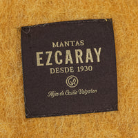 EZCARAY Mohair Wool Blanket - Yellow