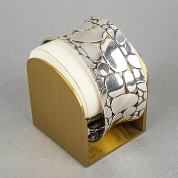 JOHN HARDY Sterling Kali Pebble Wide Cuff Bracelet
