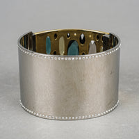 SWAROVSKI Two-Tone Hinged Cuff Bracelet