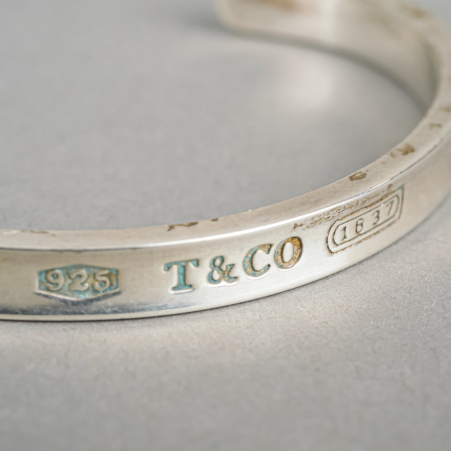 TIFFANY & CO Sterling Silver 1837 Cuff Bracelet