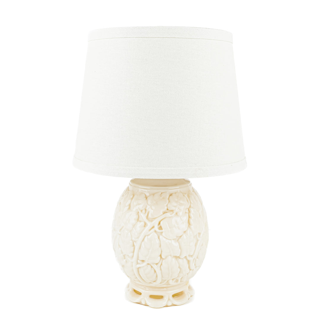 ALLADIN Alacite Glass Oak Leaf Lamp w/Shade