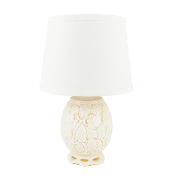 ALLADIN Alacite Glass Oak Leaf Lamp w/Shade