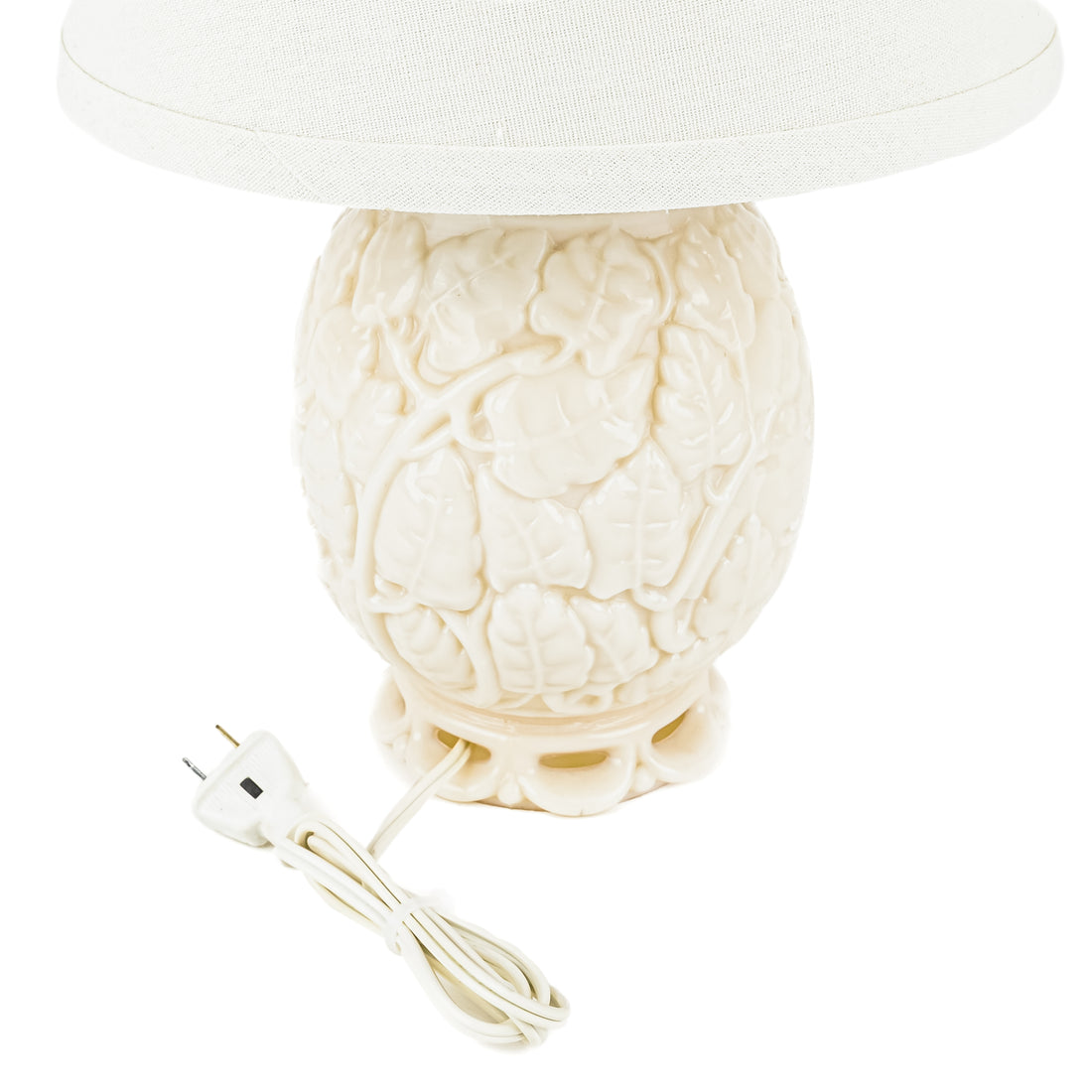 ALLADIN Alacite Glass Oak Leaf Lamp w/Shade