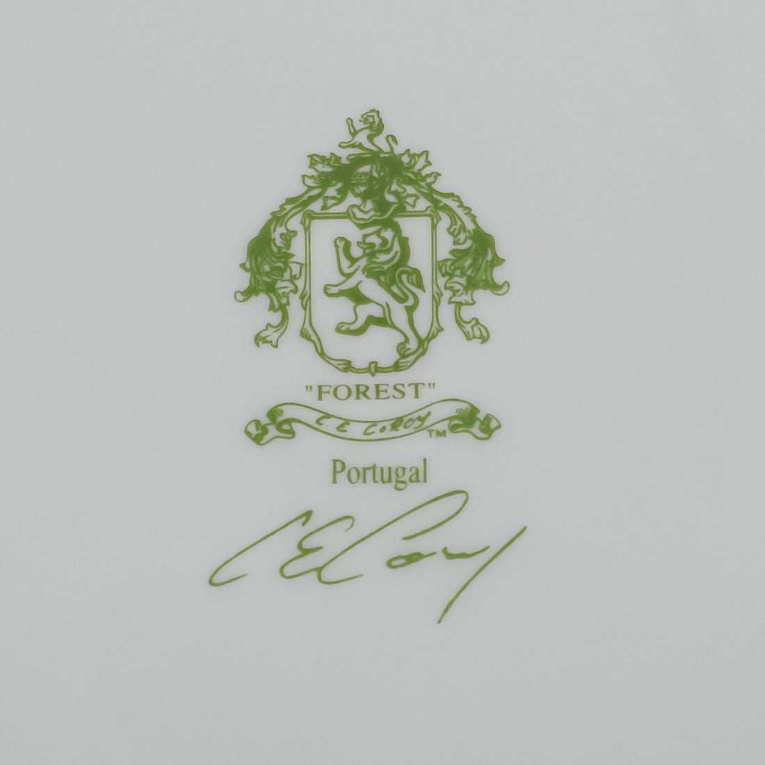 C E COREY Forest Soup Plates Set of 6