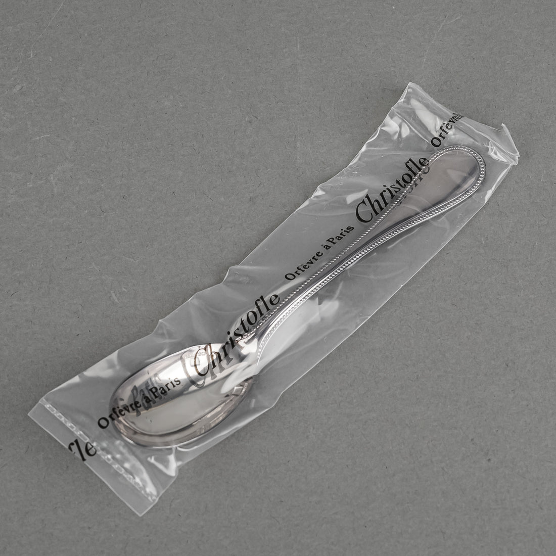 CHRISTOFLE Perles Silver Plate Egg Spoon
