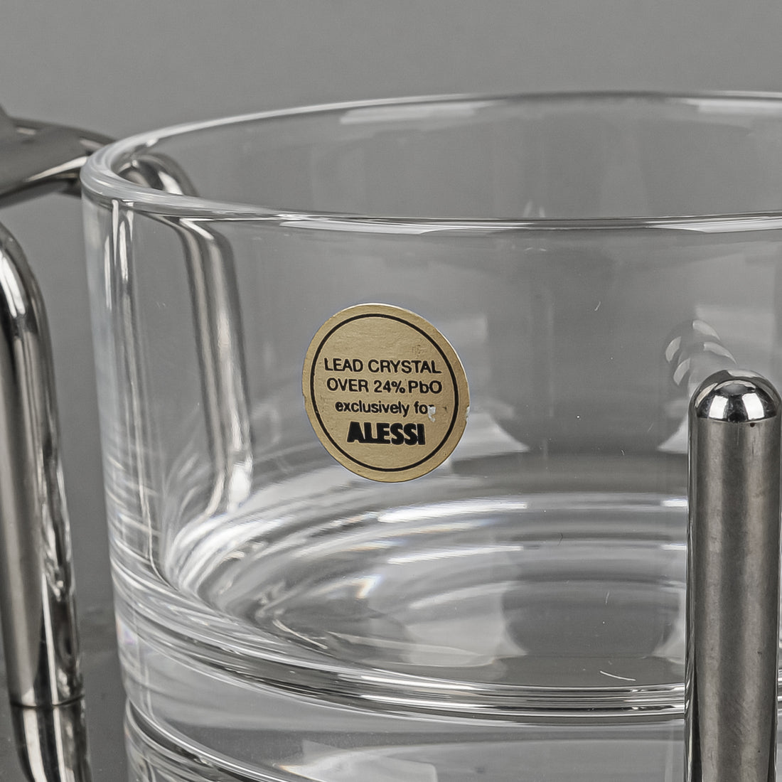 ALESSI 5071 Stainless Steel & Glass Parmesan Cheese Cellar
