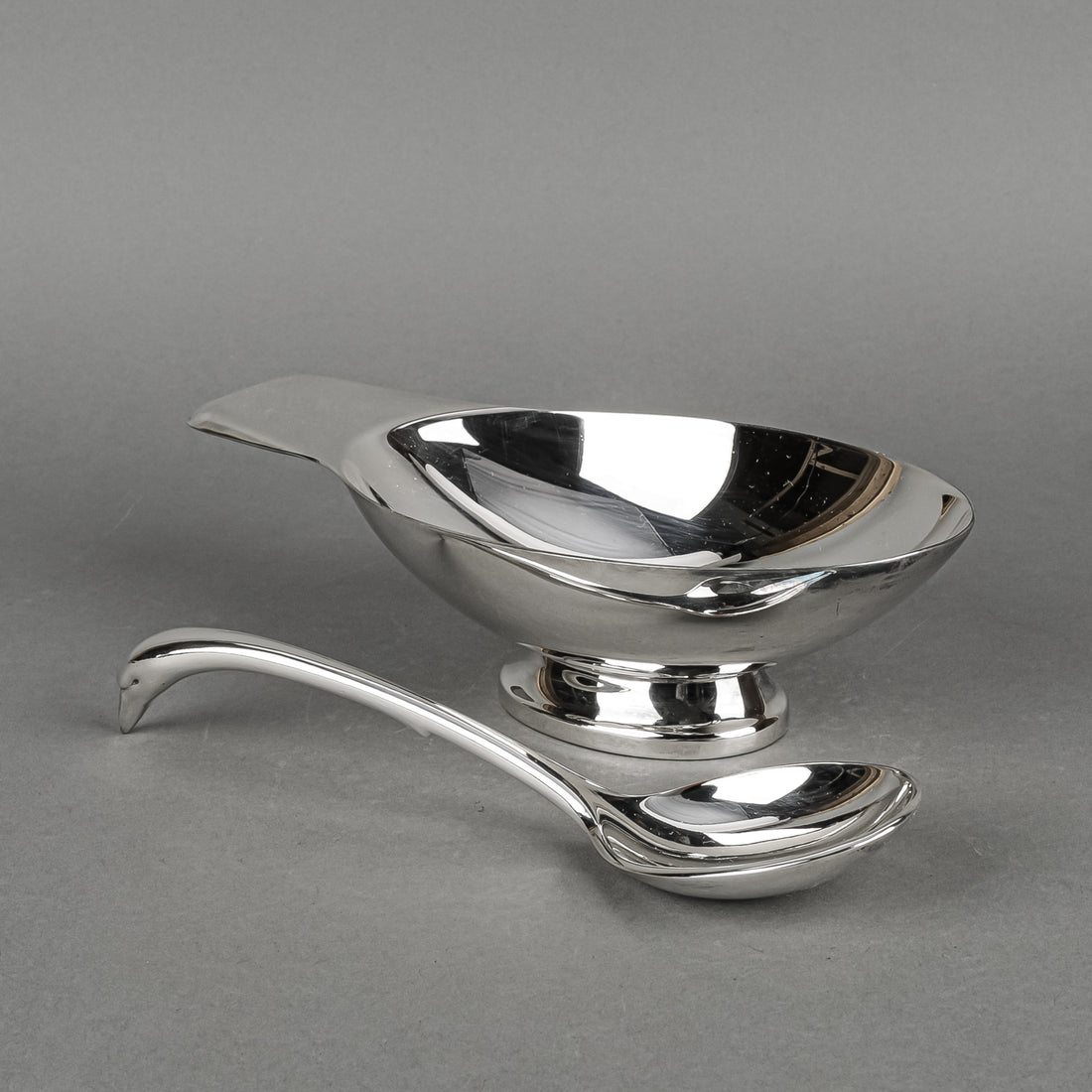 CHRISTOFLE Gallia Swan Boat & Ladle