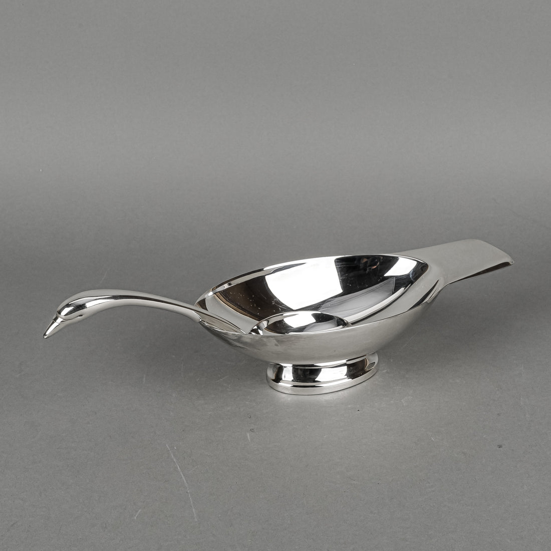 CHRISTOFLE Gallia Swan Boat & Ladle