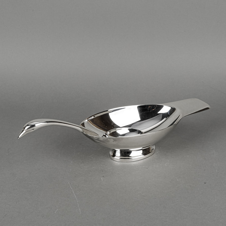 CHRISTOFLE Gallia Swan Boat & Ladle