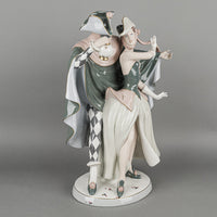 ROYAL DUX Figurine Harlequin & Columbine 204/8-1341