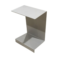PAIR Grey Painted Sheet Steel End Tables