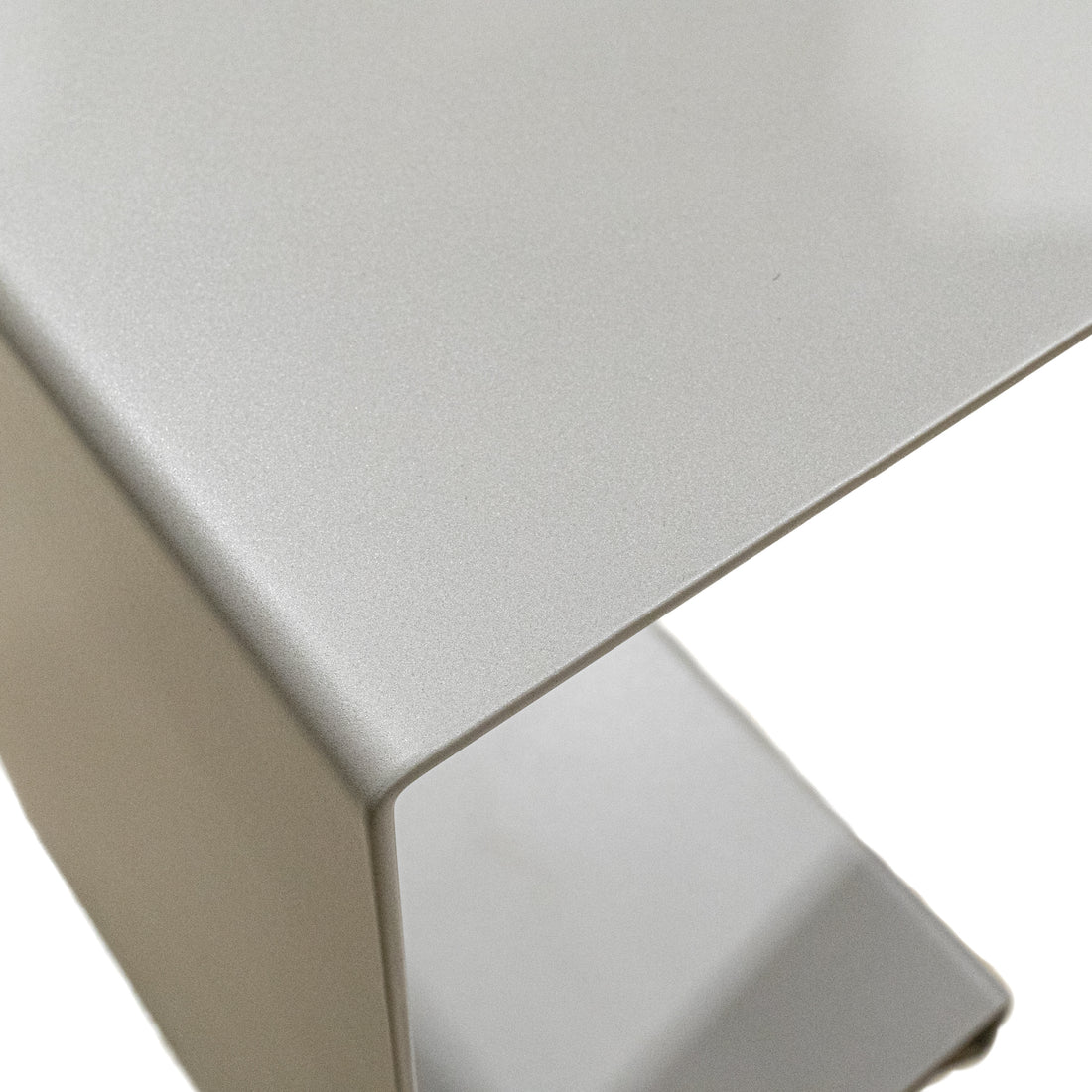 PAIR Grey Painted Sheet Steel End Tables