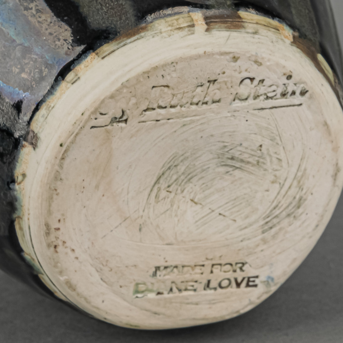 RUTH STEIN For DIANE LOVE Art Pottery Bottle Vase