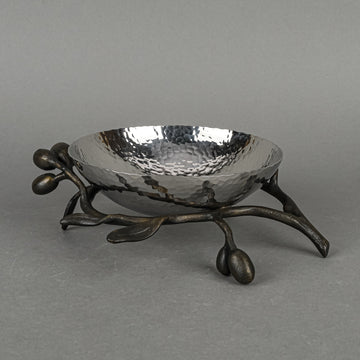 MICHAEL ARAM Olive Branch Stainless Steel Nut Dish