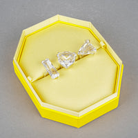 SWAROVSKI Silver Tone Mesmera Cocktail Rings Set - 3