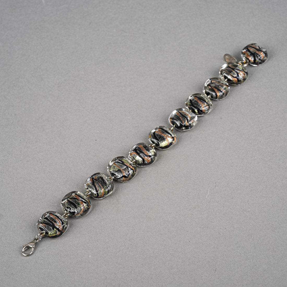 GENNINGER STUDIO Murano Art Glass Bead Bracelet