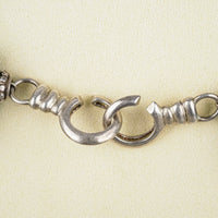 Silver Tone Large Turquoise Pebble Necklace