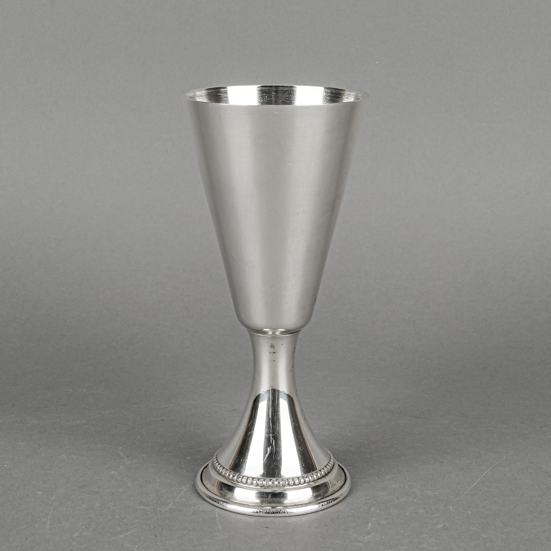 JACK MULLER Wales Silver Plate Wine Glasses Set of 2