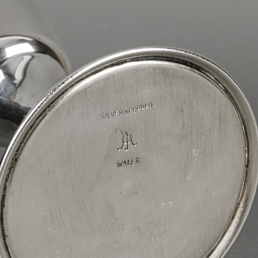 JACK MULLER Wales Silver Plate Goblets Set of 2