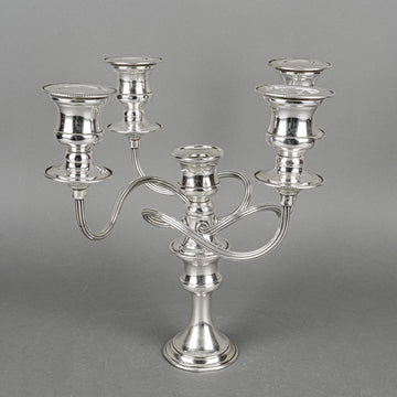 JACK MULLER Wales Silver Plate Convertible 4 Arm Candelabrum